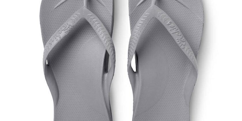 Archies High Arch Support Thongs - Grey, Shop